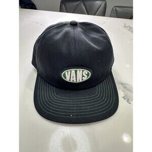 Vans Mens Spray On Jockey Hat Lightweight 6-Panel Adjustable Strap Blk
